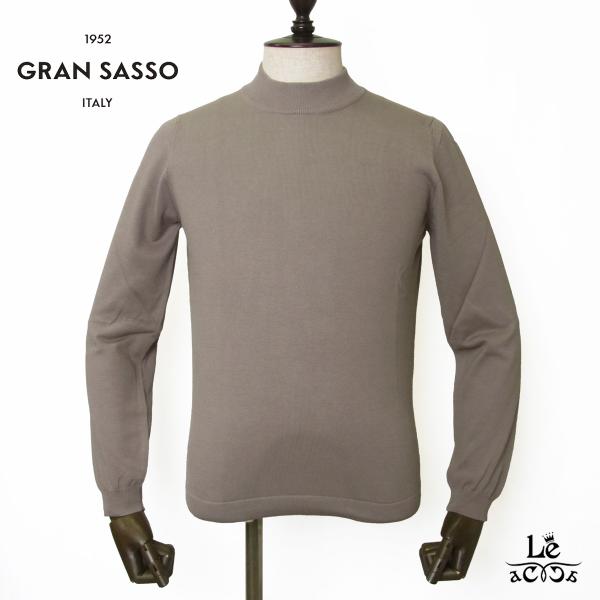 GRAN SASSO グランサッソ 12ゲージ モックネック ニット セーター ハイゲージ ウール ...