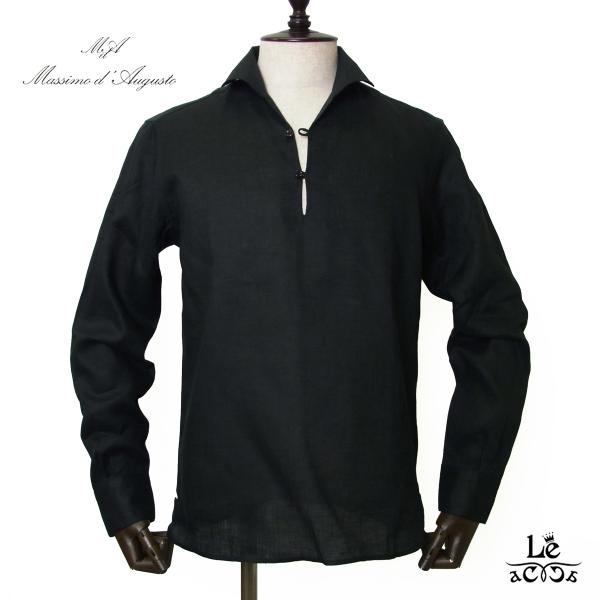 Massimo d’Augusto マッシモダウグスト ALAMARI リネン カプリシャツ 長袖 ...