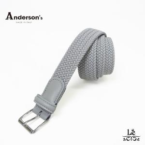 Anderson's アンダーソンズ スエード ナローメッシュベルト : ring