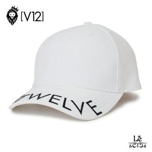 V12 ゴルフ メンズ キャップ CP01 NOSE CAP ロゴ ホワイト  男女兼用 帽子 ヴィトゥエルヴ 国内正規品｜mejiroleacca