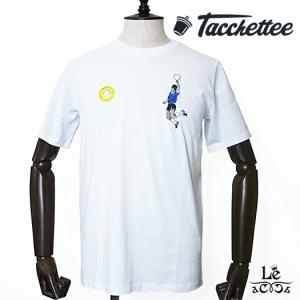 Tacchettee タッケッティ Tシャツ DEEOS  サッカー選手   神の手 マラドーナ ホワイト メンズ レディース｜mejiroleacca