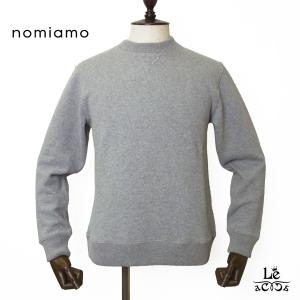 【美品】ノミアモ・長袖ニット・セーター カシミヤ ミドルゲージ・クルーネック・L nomiamo（ノミアモ）カシミヤミドルゲージクルーニット ネイビー