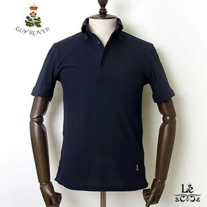 美品　イタリア製　ギローバー　鹿の子ポロシャツ　黒　Ｌ～ＸＬ位　GuyRover GUY ROVER（ギローバー） ポロシャツ メンズ PC207 カッタウェイ