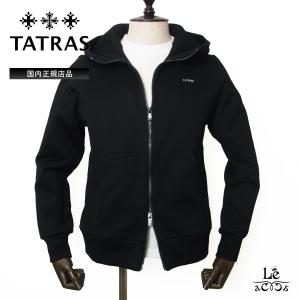 TATRAS（タトラス） ジップアップパーカー 1 ブラック メンズ