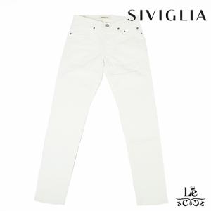 SIVIGLIA シビリア ホワイト デニム メンズ ジーンズ MQ200D 80200 5ポケット ストレッチ テーパード スリムフィット ボタンフライ 国内正規品｜mejiroleacca