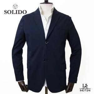 【20%OFF】【03サイズのみ】SOLIDO ソリード メンズ ジャケット シングル ネイビー 紺 メンズ 日本製 春夏 国内正規品｜mejiroleacca