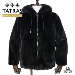 TATRAS タトラス ラビットファー メンズ BOMOS ボモス 高密度マイクロボア ブラック 黒 ジップアップ アウター MTAT23A4858｜mejiroleacca