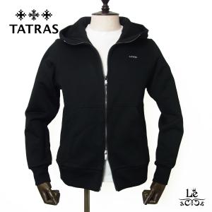 TATRAS タトラス メンズ パーカー ジップアップ パーカー FELDA フェルダ MTAT25S8198-M フーディ ブラック 黒 セットアップ ブランド 国内正規品