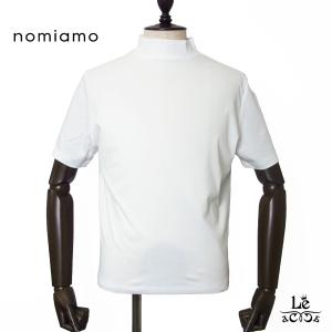 nomiamo ノミアモ スーピマコットン モックネック カットソー Tシャツ メンズ 半袖  ホワイト    日本製 国内正規品｜mejiroleacca