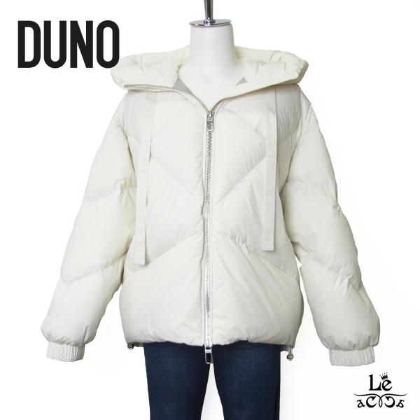 DUNO デュノ ダウンジャケット PEGGIE ペギー ダウンブルゾン ショート ホワイト 白 フ...