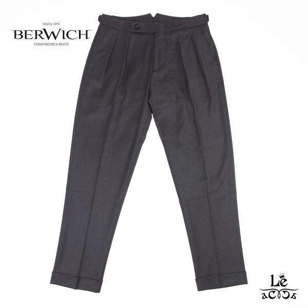 BERWICH ベルウィッチ SCOTCH スコッチ テクノ フラノ クロップド パンツ ウールライ...