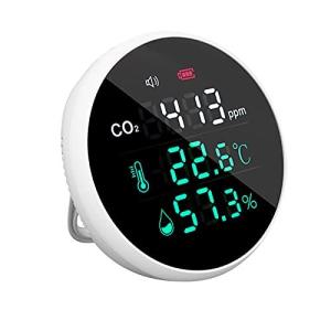 Snowtaros co2測定器 二酸化炭素測定器 3in1 温度/湿度/co2濃度 アラーム付き 充電式 二酸化炭素濃度計 空気質モニター 400