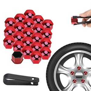 HNCS 22個 21mm ホイールナットカバーラグナットキャップスクリュープロテクター 自動車用 汎用