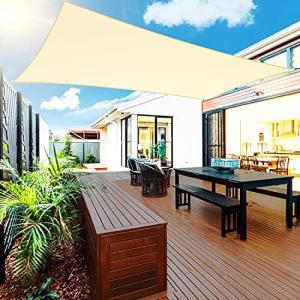 Jackhouse 日除けシェード サンシェード クールシェード 200x200cm UVカット 紫外線95％カット 遮光率85% 撥水 遮熱 高い耐