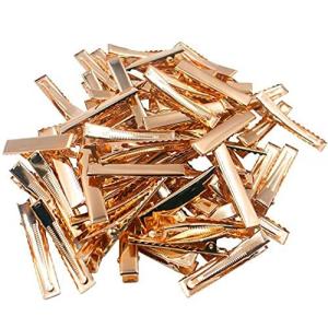 ヘアクリップ 約30個入り 45mm丈 ヘアピン 髪留め 金具 ヘアアクセサリー パーツ ゴールド DIY ホビー 業務