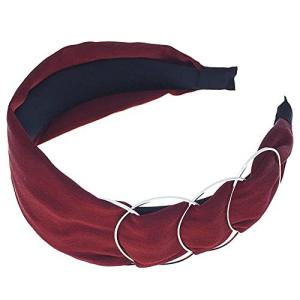 ZMYO カチューシャ レディース 黒 赤 黄色 リボン 変装用 ヘアバンド 幅広 シンプル 髪飾り 花 パーティー 結婚式 花嫁 ヘアアクセサリー