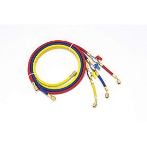 イチネンタスコ TASCO TA132AA-3 バルブ付きチャージホース R410A R32 92cm 黄