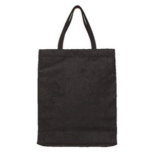 haruju フォーマル トートバッグ サブバッグ ブラック A4 縦型 花柄