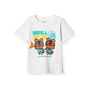 Tシャツ 半袖 キッズ つぶきち まめきち あつまれどうぶつの森 どう森 ホワイト 150