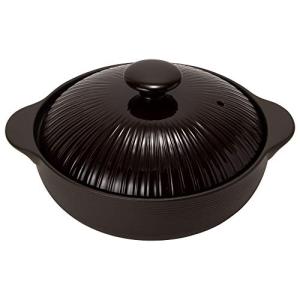TAMAKI 土鍋 サーマテック 4-5人用 チョコレート 直径33.3×奥行27.6×高さ16cm 3.2L IH 直火 電子レンジ オーブン対応