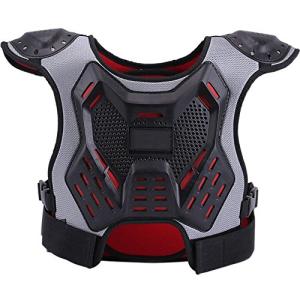 Umora 胸部保護 プロテクター 空手防具 トレーニング キッズ サイクリング モーターバイク テコンドー プロ 子供用 ブラック S