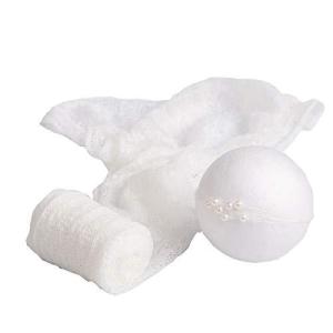 Juliyan ニューボーンフォト ニット ラップ 0〜3か月 新生児 ブランケット おくるみ 赤ちゃん お包み 写真の道具 毛布 ストレッチ 肌に優