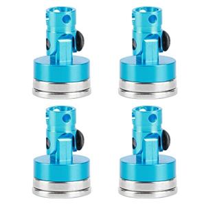 RUIZHI 4個のRCカーボディポストマウント 、磁気ボディポスト、アルミ合金磁気ステルスボディシェル取付ポスト、CC01