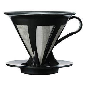 HARIO (ハリオ) ドリッパー カフェオール コーヒー ドリップ 1~4杯用 ブラック CFOD-02B｜meki5