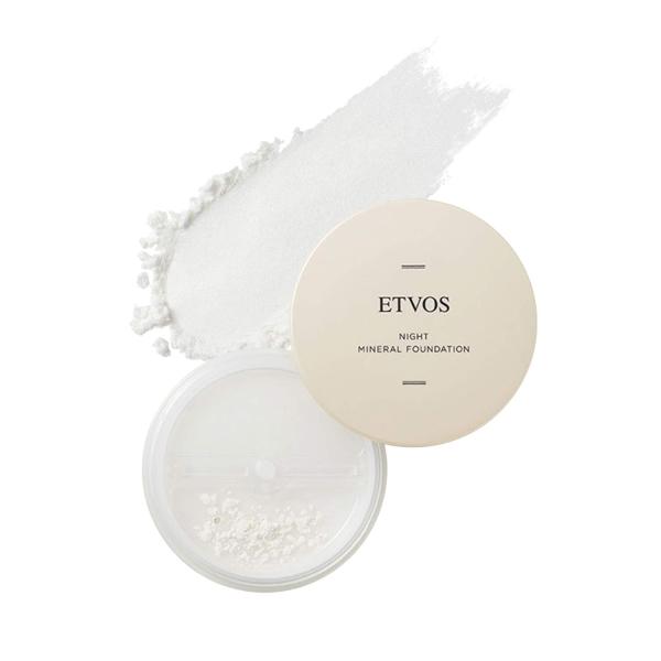 ETVOS ナイトミネラルファンデーション 5g [ 化粧下地 フェイスパウダー 兼用] ツヤ肌 皮...