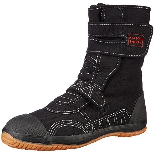 [フジテブクロ] 安全靴 足袋靴 高級綿布生地 高所用 甲ガード付 9950 メンズ BLACK 2...