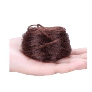ZHENQIANSI お団子 ウィッグ 髪飾り つけ毛 人毛100 ボリュームアップ 装着 簡単 レディース 部分 ウィッグ 和装 シニヨン｜meki5