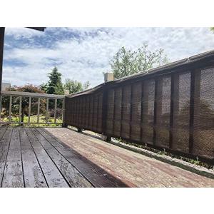 Sunloversベランダ 目隠し バルコニー シェード モカ 500×80cm