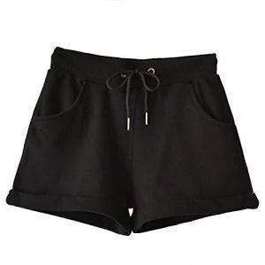 カジュアル 夏 部屋着 アウトドア 海 ビーチ リゾート 浜辺 砂浜 ショートパンツ 夏 カジュアルショートパンツ black 2XL