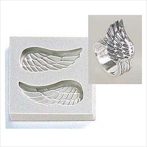 シリコンモールド 羽根 大6.3ｇ　銀粘土用 シルバークレイ