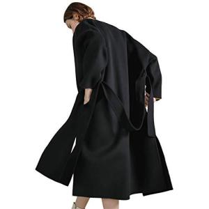 チュクラ コート Collarless wool coat