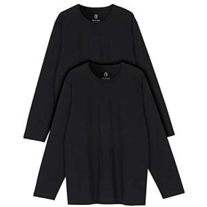 Ballot Tシャツ 無地 長袖 肉厚生地 アンダーシャツ 綿100％ 2枚組