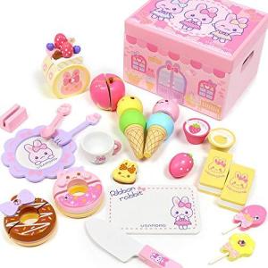 国内正規品 マザーガーデン うさもものおままごと スウィーツショップ 50オフ処分品 知育玩具 Rustavi Gov Ge