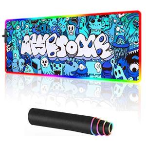 ゲーミングマウスパッド 白