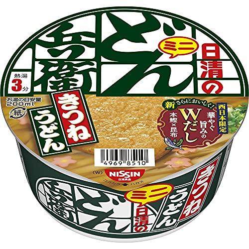 どん兵衛 きつねうどんミニ 西 日清食品 カップ麺 42g×12個