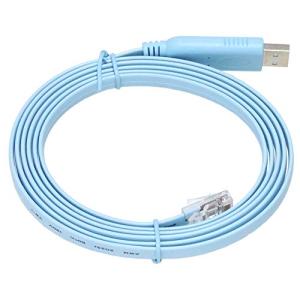 KAUMO CONSOLE(RJ45) USB変換 コンソールケーブル (ブルー 1.8m FTDIチップ)｜meko-store