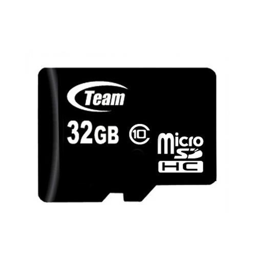 TEAM Micro SDHCカードClass10 32GB SDアダプタ付き
