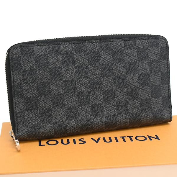 ルイヴィトン ジッピーオーガナイザー ラウンドファスナー 長財布 N63077 ダミエグラフィット ...