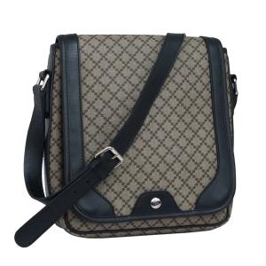 新品同様 グッチ ディアマンテ ショルダーバッグ 295679 カーキ×ブラック GUCCI｜melcastcom