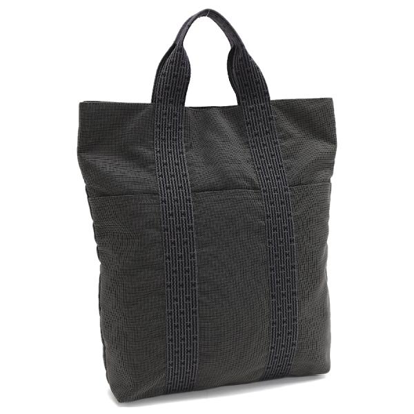 エルメス エールライン カバス トートバッグ ナイロンキャンバス グレー HERMES Her Li...