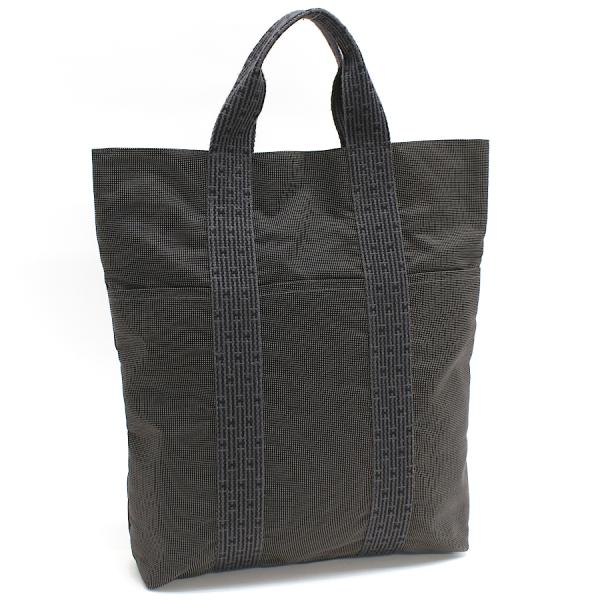 エルメス カバス トートバッグ エールライン ナイロン キャンバス グレー HERMES