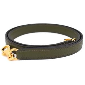 HERMES（エルメス） ショルダーストラップ レザー ブラウン シルバー