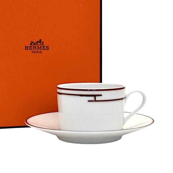 未使用品 エルメス カップ＆ソーサー リズム 28 R-740 レッド 洋食器 キッチン HERME...