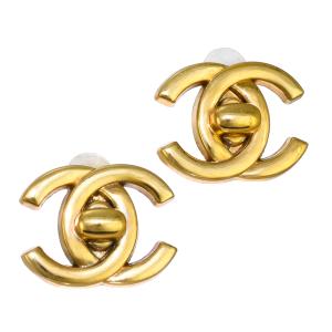 シャネル ココマーク イヤリング 96P GP ゴールドカラー クリップタイプ ゴムクッション付 両耳用 CHANEL