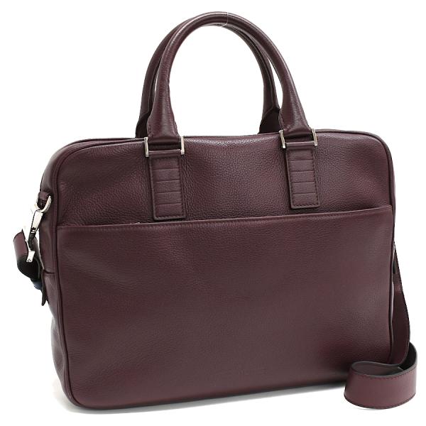 ディオールオム ビジネスバッグ ブリーフケース 2way ハンドバッグ レザー ボルドー DIOR ...