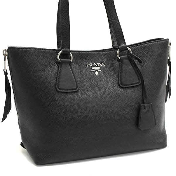 プラダ トートバッグ 1BG099 VITELLO PHENIX レザー ブラック PRADA